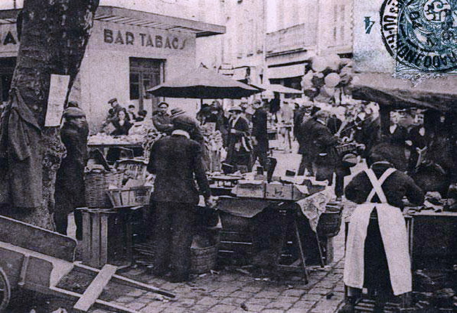 Le bas du marché en 1904